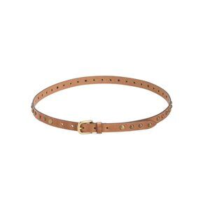 POST & CO Cuoio Made In Italy Leather Multi Studded Belt